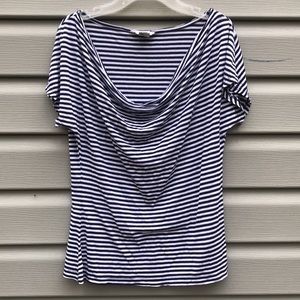 H&M Striped Cowl Neck Top